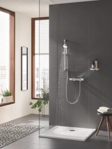 Термостат для душа GROHE Grohtherm 1000 Performance с душевым гарнитуром, хром (34834000)