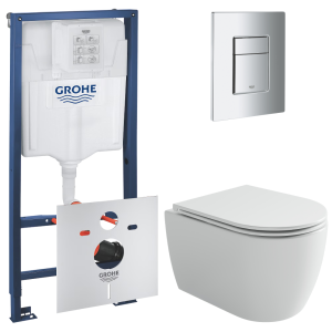 Комплект инсталляции GROHE Rapid SL 4 в 1 с унитазом Ной CN4011T и звукоизоляционным комплектом (NW0802)