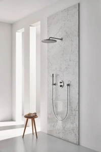 Верхний душ GROHE Rainshower Cosmopolitan 310, 8 л/мин, 1 режим, 380 мм, суперсталь (26066DC0)