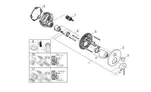Внешняя часть смесителя для ванны GROHE Plus на 3 потребителя, хром (24093003)