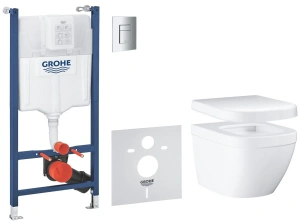 Комплект инсталляции GROHE Solid 5 в 1 с унитазом (39890000)