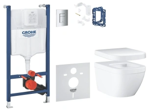 Комплект инсталляции GROHE Solido 5 в 1 с унитазом Euro Ceramic и сиденьем (39889000)