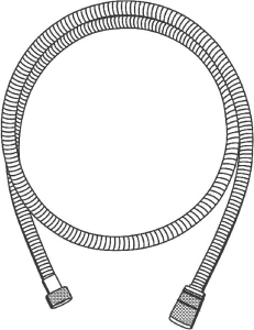 Душевой шланг GROHE Rotaflex Metal Long-Life 1500 мм, с защитой от перекручивания, хром (28417000)