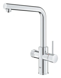 Смеситель для кухонной мойки GROHE Blue Pure Minta с функцией фильтрации, без фильтра в комплекте, хром (30600000)