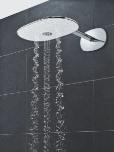 Верхний душ GROHE Rainshower SmartControl 360x220, 2 режима, 450 мм, белая луна (26254LS0)