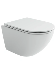Подвесной унитаз Ceramicanova Альба безободковый, смыв Торнадо, белый (CN11005T)