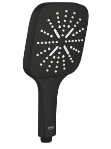 Ручной душ GROHE Rainshower SmartActive 130 Cube, 8,5 л/мин, 3 режима, матовый черный (265822430)