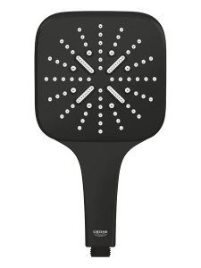 Ручной душ GROHE Rainshower SmartActive 130 Cube, 8,5 л/мин, 3 режима, матовый черный (265822430)