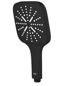 Ручной душ GROHE Rainshower SmartActive 130 Cube, 8,5 л/мин, 3 режима, матовый черный (265822430)