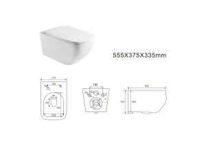 Комплект инсталляции GROHE Rapid SL 38775001 с унитазом Aquatek МЕДЕЯ AQ1537T-00 и сиденьем с микролифтом (NW0349)