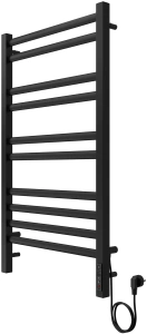 Полотенцесушитель электрический Aquatek Поларис П10 500x900, черный муар AQ EL KO1090BL