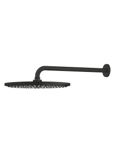 Верхний душ GROHE Rainshower Cosmopolitan Metal 310, 8 л/мин, 1 режим, 380 мм, матовый черный (260662430)