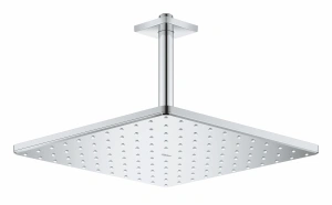 Верхний душ с потолочным душевым кронштейном 142 мм, 1 режим струи, GROHE Rainshower Mono 310 Cube, хром, (26565000)