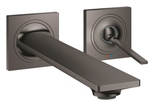 Внешняя часть смесителя для раковины GROHE Allure скрытого монтажа, на 2 отверстия, M-Size, темный графит глянец (19386A02)