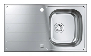 Мойка GROHE K200 45-S 86/50 1.0 с корзинчатым вентилем, нержавеющая сталь (31552SD1)