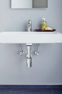 Угловой вентиль GROHE Egaplus 1/2"-3/8" для подключения смесителей, хром (41263000)