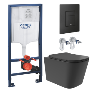 Комплект инсталляции GROHE Solido 38811KF0 с унитазом Aqueduto MACIO Plus MACТ0240 и сиденьем с микролифтом (NW0234)