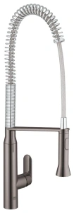 Смеситель для кухни GROHE K7 профессиональный, темный графит глянец (32950A00)