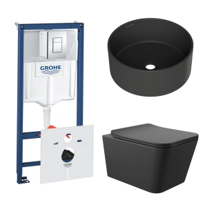 Комплект инсталляции GROHE Rapid SL 38775001 с унитазом Aqueduto MACIO MAC0140 и раковиной Aqueduto ESPIRAL D400 ESP0140 (NW0426)