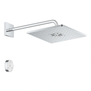 Верхний душ GROHE Rainshower SmartConnect 310 Cube, 7,5 л/мин, 2 режима, 422 мм, хром (26642000)