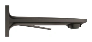 Внешняя часть смесителя для раковины GROHE Allure скрытого монтажа, на 2 отверстия, S-Size, темный графит глянец (19309A02)