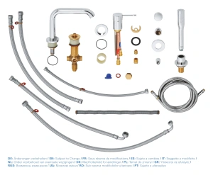 Смеситель для ванны GROHE Essence на 4 отверстия, на край ванны, хром (19578001)