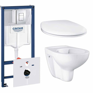 Готовый набор для туалета GROHE Bau Ceramic с комплектом инсталляции (NW0007)