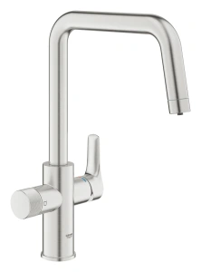 Смеситель для кухонной мойки GROHE Blue Pure Start с функцией фильтрации, без фильтра в комплекте, суперсталь (30595DC0)