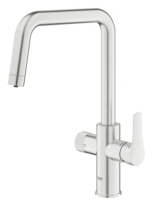 Смеситель для кухонной мойки GROHE Blue Pure Start с функцией фильтрации, без фильтра в комплекте, суперсталь (30595DC0)