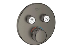 Внешняя часть термостата для ванны и душа GROHE Grohtherm SmartControl на 2 потребителя, темный графит матовый  (29119AL0)