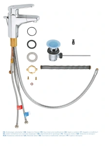 Смеситель для раковины GROHE Europlus, S-size, хром (33155002)