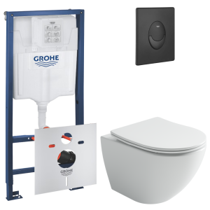 Комплект инсталляции GROHE Rapid SL 3 в 1 с унитазом Метрополь CN4002T и звукоизоляционным комплектом (NW0785)