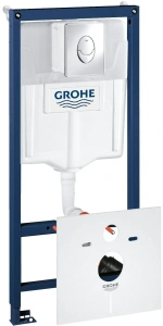 Комплект инсталляции GROHE Rapid SL 4 в 1 с унитазом Euro Ceramic и сиденьем с микролифтом (NW0139)