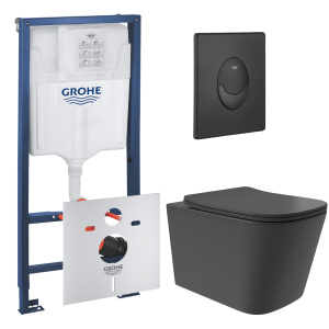 Комплект инсталляции GROHE Rapid SL 1000044 с унитазом Aqueduto MACIO Plus MACТ0240 и сиденьем с микролифтом (NW0671)