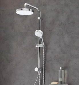 Душевая система GROHE New Tempesta Cosmopolitan 200 с переключателем потоков, хром (27394002)