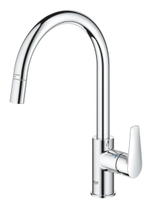 Смеситель для кухни GROHE BauEdge с вытяжным изливом, хром (30536000)