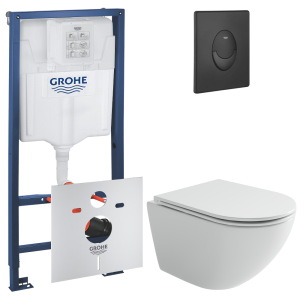 Комплект инсталляции GROHE Rapid SL 3 в 1 с унитазом Вихрь CN11007T и звукоизоляционным комплектом (NW0817)