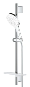 Душевой гарнитур GROHE Rainshower SmartActive 130, 3 вида струй, белая луна (26577LS0)