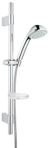 Душевой гарнитур GROHE Relexa Ultra 100 с мыльницей, 3 режима струи, душевая штанга 600 мм, 5 л/мин, хром (27132000)