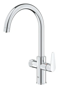 Смеситель для кухонной мойки GROHE Blue Pure StartCurve с функцией фильтрации, без фильтра в комплекте, хром (30592000)