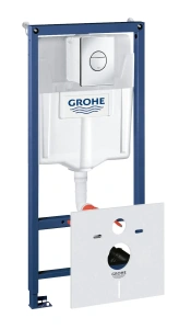 Комплект инсталляции для унитаза GROHE Rapid SL 4 в 1 с панелью смыва Nova Cosmopolitan, хром (38813001)