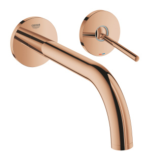 Внешняя часть смесителя для раковины GROHE Atrio Joy настенного монтажа на 2 отверстия, теплый закат глянец (19918DA3)