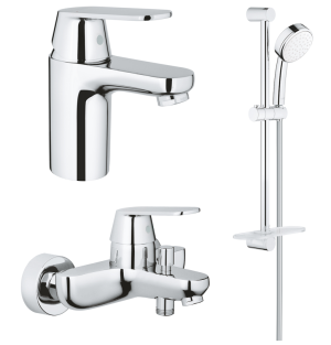 Готовый комплект для ванной комнаты GROHE Eurosmart Cosmopolitan, хром (NB0080)