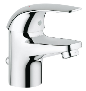 Смеситель для раковины GROHE Euroeco с донным клапаном, S-size, хром (23262000)
