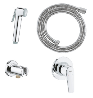 Готовый комплект для гигиенического душа скрытого монтажа GROHE BauFlow, хром (29328000)