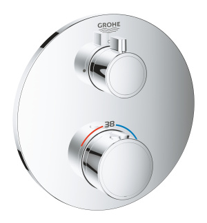 Внешняя часть термостата для душа GROHE Grohtherm, хром (24075000)