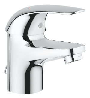 Смеситель для раковины GROHE Euroeco с цепочкой, S-size, хром (32881000)