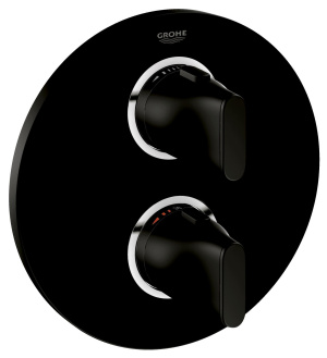 Внешняя часть термостата для душа GROHE Ondus, хром/черный бархат (19443KS0)
