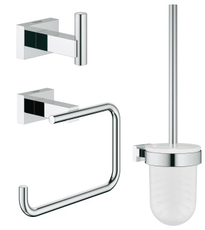 Набор аксессуаров 3 в 1, GROHE Essentials Cube, хром, (40757001)