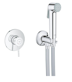 Готовый комплект для гигиенического душа GROHE BauClassic, хром (NW0068)